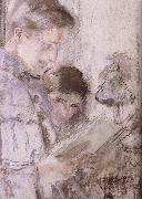 Edouard Vuillard Mishra and his sister oil painting on canvas